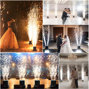 Liuyang 1300W 360 rotación móvil Dual doble cabeza fría Sparkler Spinning Cold Spark Machine Spin <span class=keywords><strong>Fireworks</strong></span> Stage Machine - Product Image 3