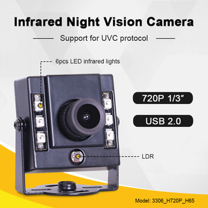 3306 720P H65 2.8mm 75 gradi USB2.0 Free Drive a infrarossi per la visione notturna riconoscimento facciale Mini moduli per telecamere industriali - Product Image 2
