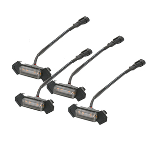 Sıcak satış <span class=keywords><strong>4</strong></span> 8 parça için LED Grille işıklar Amber renk araba kamyon SUV pickup ön tampon orta örgü ışıkları