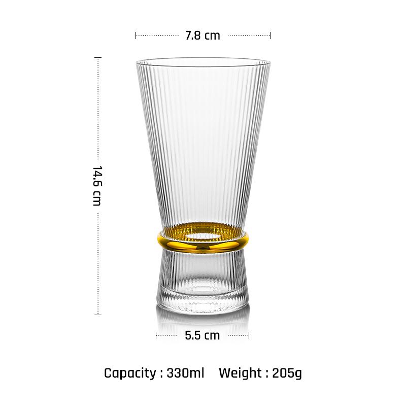 Verre à boisson transparent