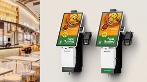 21,5 máquina pedindo automática do quiosque interativo interativo do pagamento do serviço do auto do andróide da polegada do tela táctil do quiosque para o restaurante
