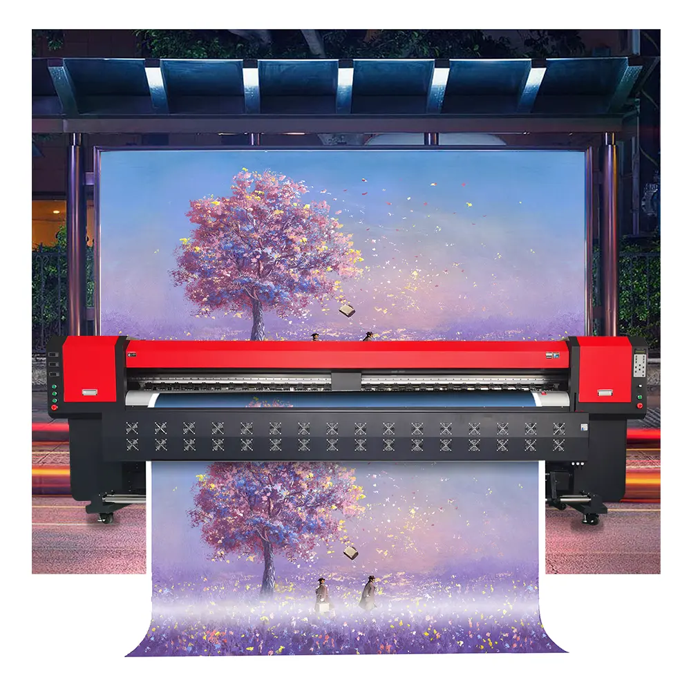 גדול צבע ZT3200 בפורמט גדול מדפסת פלוטר באיכות גבוהה 3.2m הדפסת מכונה קיר נייר מדפסת עבור חומרים