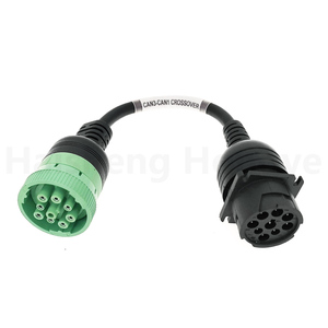 9Pin J1939อเนกประสงค์สายอะแดปเตอร์ครอสโอเวอร์ CAN3กับ CAN1เข้ากันได้กับเครื่องยนต์ nexiq USB Link 2 Volvo Cummins - Product Image 1