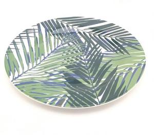 餐厅晚餐供应12英寸矩形木质图案托盘三聚氰胺披萨盘 - Product Image 4