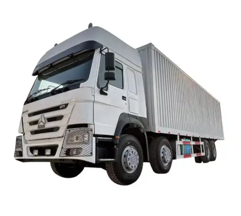 Hot Selling Sinotruk HOWO Used Van Cargo Truck 10 Tires 6X4 20ton Cargo Box Truck for Sale