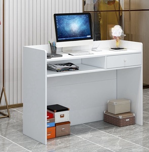 Mostrador de recepción moderno pequeño y simple para peluquería, Mostrador de bar, Mostrador de caja registradora, tienda para salones de belleza - Product Image 2