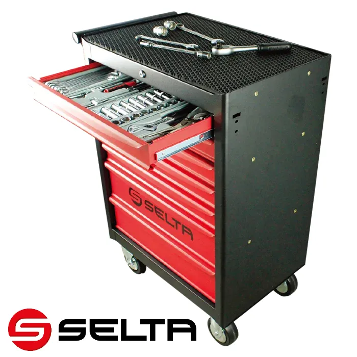 Set di strumenti professionali SELTA carrello 7 cassetti con 359 pezzi utensili a mano per la manutenzione automatica strumenti automobilistici