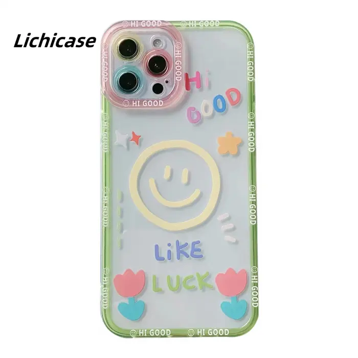 Criativo 3D Personalizado Impresso Bonito Cartoon Crystal Clear Phone Case Para Iphone 15 Pro Max 14 13 12 11 Tampa traseira flexível