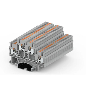 <strong>3</strong>-layer Connector, <strong>1</strong> <strong>Input</strong> and <strong>1</strong> <strong>Output</strong> 2.5mm square Wiring Terminal Block - Product Image 4