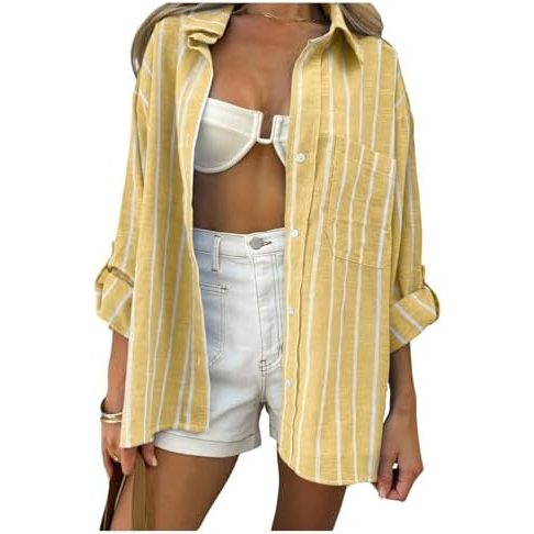 Mustard Yellow Striped