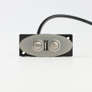 ALWSK-34 telecomando USB in metallo elegante a due pulsanti con telecomando automatico con codice fisso - Product Image 1