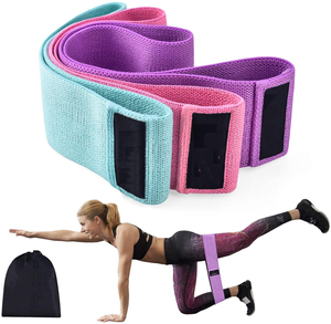 Bandas de resistencia para las piernas y el trasero antideslizante elástico botín bandas 3 niveles bandas de ejercicio conjunto para las mujeres y los hombres - Product Image 3
