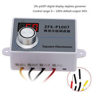 ZFX-P1007 Drehzahl regler Einstellbarer 220V Lüfter PWM-Schalter Drehzahl regler Conditioner Digital Display Motor Reducer - Product Image 4