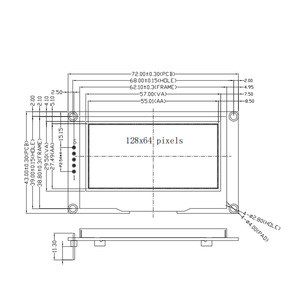OLED Factory 5 pin 3.3 V SPI/IIC interfaccia seriale 128*64 pixel modulo Display PM-OLED da 2.4 pollici - Product Image 6