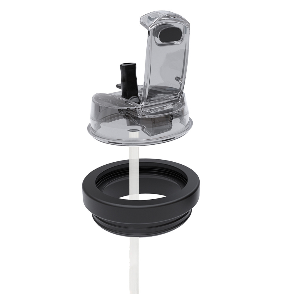 Double drinking cup lid-black-40oz