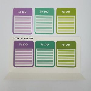 Venta al por mayor de notas adhesivas de PET de 1,73x2,28 pulgadas, Bloc de notas autoadhesivo, planificador diario, compras, eventos, lista de tareas pendientes, Memo para estudiantes - Product Image 3
