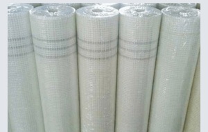 White Alkali-Resistant Fiberglass Mesh Cloth <strong>Fireproof</strong> Plaster <strong>Net</strong> with Custom Cutting Service - Product Image 2