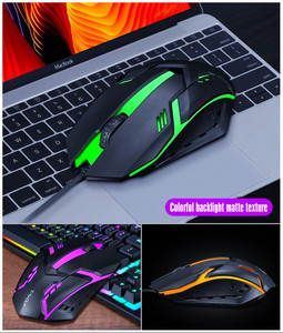 Factory Directly Sell Gaming Wired <strong>Keyboard</strong> and Mouse <strong>Combo</strong> <strong>Computer</strong> Mechanical Feel Backlight for PC <strong>Desktop</strong> LED rainbow Light - Product Image 3