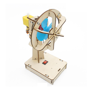 Bilim ve teknoloji küçük üretim DIY birleştirin kiti Set elektrikli sallayarak kafa Fan modeli okul çocuklar yaz kök oyuncak - Product Image 2