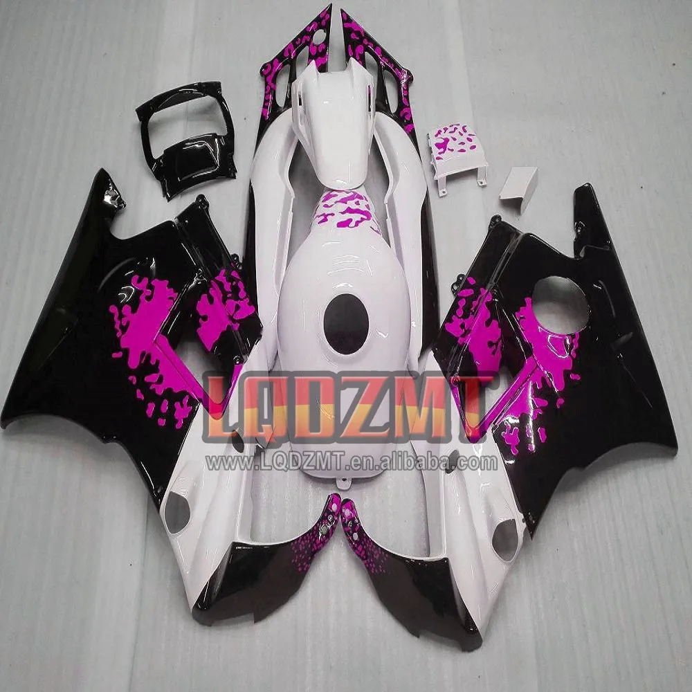 OEM Body + Tank per HONDA CBR600 CBR 600 600 F3 600 F3 CC FS CBR600FS 97 98 92No.199 CBR600F3 1997 1998 carenatura a iniezione rosa bianca