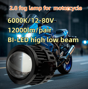 YB30ユニバーサル6000k 2.0インチBi-LEDフォグランプ防水12Vカープロジェクターレンズ基本自動車用2インチサイズ