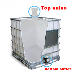 Bulk Sale Food Grade Aseptic Square Plastic Bag In A Box Fluid <strong>IBC</strong> Tank Water Liner 100L 200L 1000L