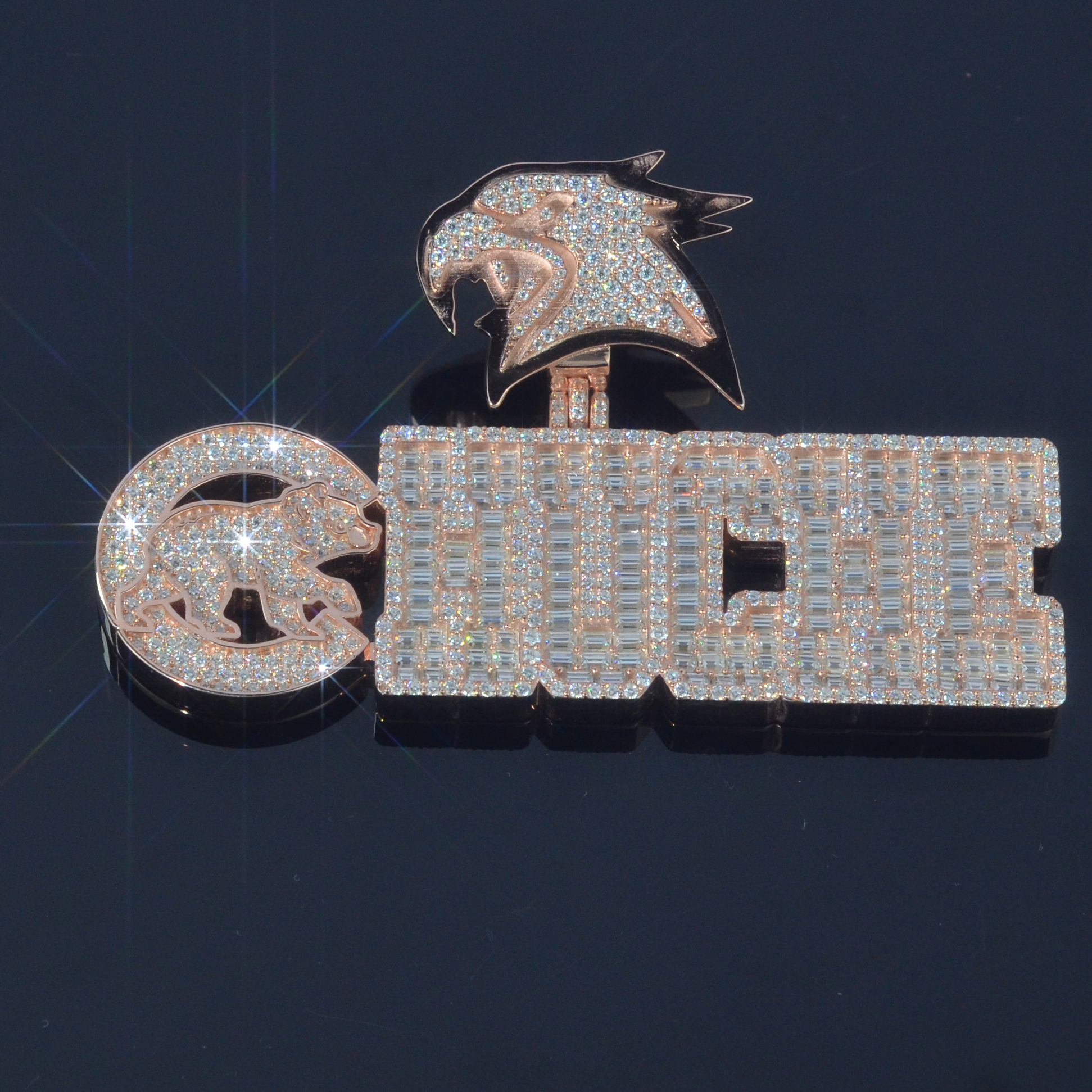 3inches Moissanite+S925