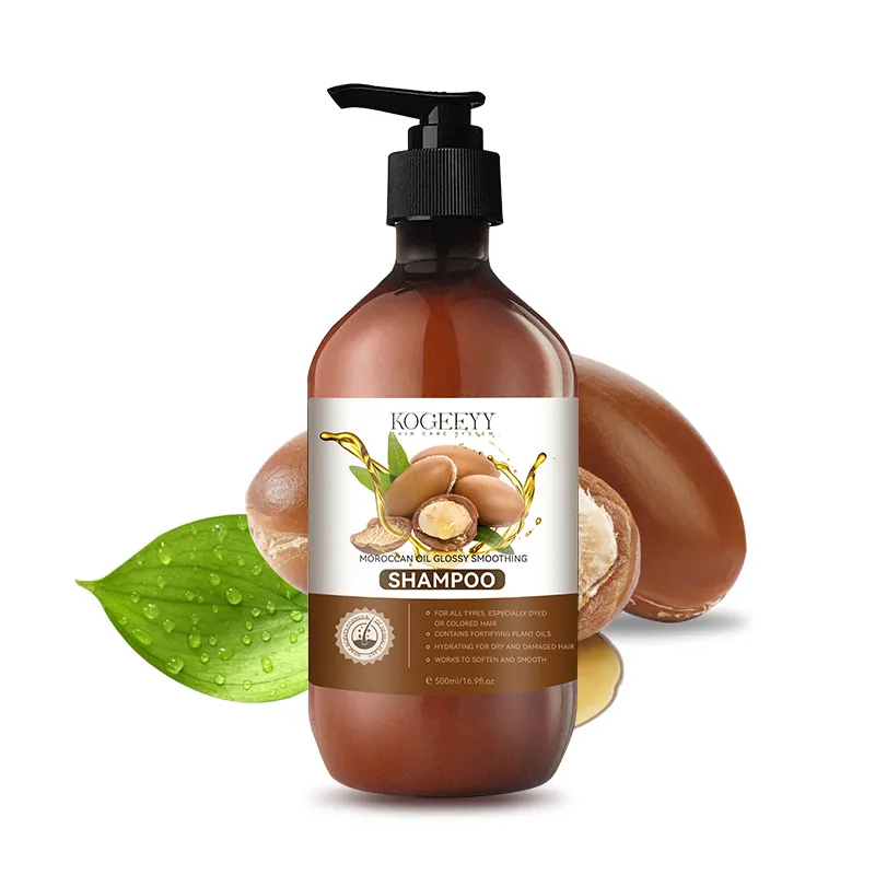 KOGEEYY 500ml all'ingrosso marocco olio di Argan per la cura dei capelli serie bio olio di Argan marocco Shampoo e balsamo