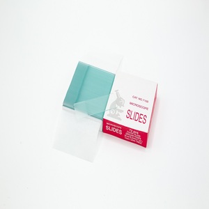 Laboratory Use Economy 50Pcs/65Pcs/72Pcs Per Box Polished Edges <strong>Plain</strong> <strong>Microscope</strong> Glass <strong>Slide</strong> Cover Slip - Product Image 6