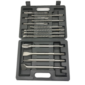 13pcs Masonry Concrete SDS Impact Drill <strong>Bits</strong> 6 8 10 12 14mm and <strong>Chisel</strong> with Point groove Flat <strong>Type</strong> Plastic Box Set Package - Product Image 6