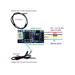 Sensor de temperatura RS485 TTL RS232, módulo convertidor para resistencia termistor 10K 3950 NTC
