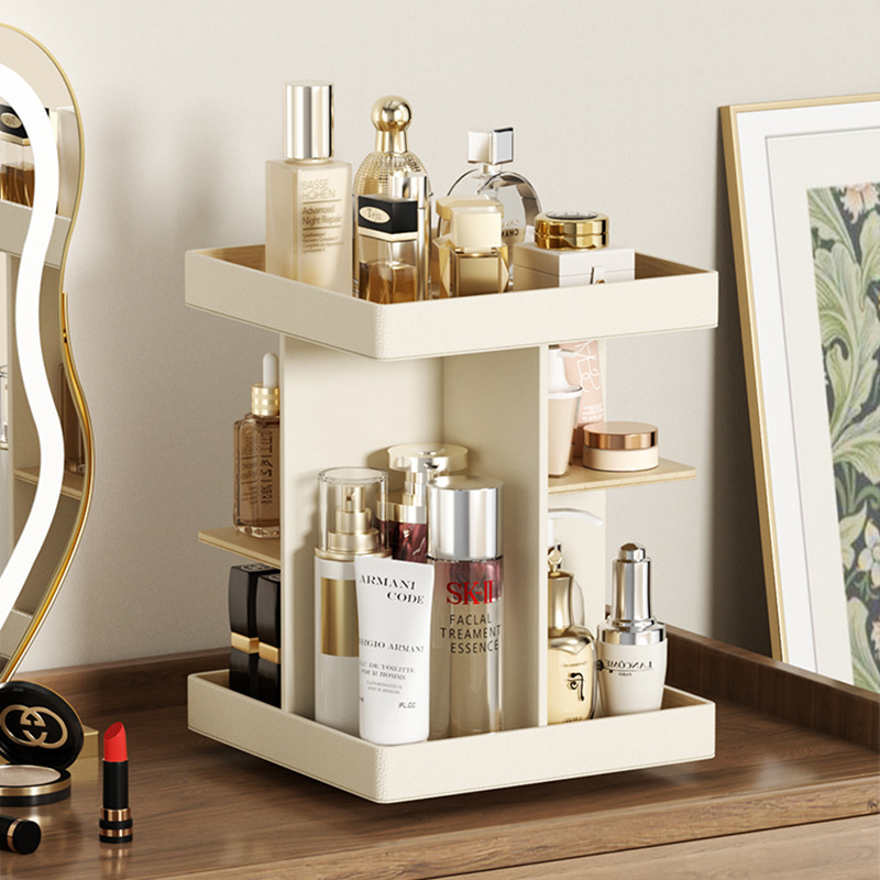 Almond Cream White - Rotating Square Shelf