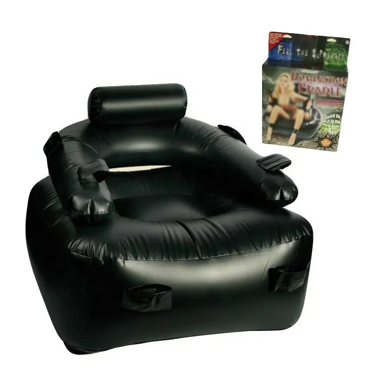 Tùy chỉnh màu đen dành cho người lớn inflatable quan hệ tình dục ghế Ràng Buộc ghế