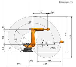 Inventory Warehouse 6-axis Industrial Stacking <strong>Robot</strong> KR 300 R2700-2 <strong>Automatic</strong> <strong>Loading</strong> and Unloading Line with a Robotic <strong>Arm</strong>. - Product Image 4