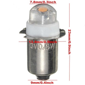 <span class=keywords><strong>P13</strong></span>.5S PR2 0.5W หลอดไฟ <span class=keywords><strong>LED</strong></span> สำหรับไฟฉายโฟกัสเปลี่ยนไฟฉายไฟฉายฉุกเฉินทำงานแสงสีขาวอบอุ่นบริสุทธิ์3/4.5/6V - Product Image 6