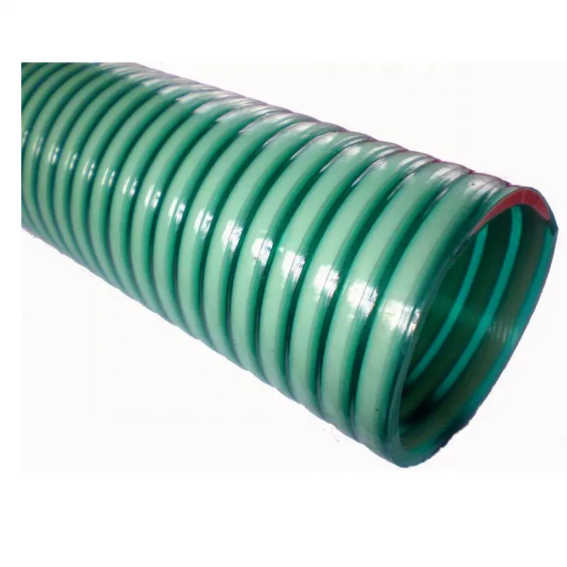 Manguera de succión de PVC para bomba de agua, Flexible, 2, 3, 4, 6, 8 pulgadas, color verde