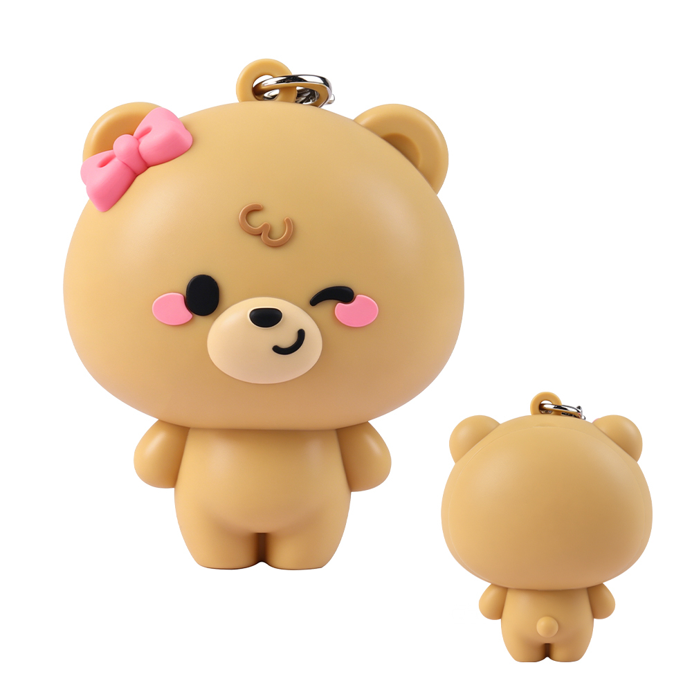 Brown Teddy Bear Protective Case for Airtag