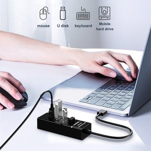USBデバイスのPC/ラップトップ拡張用の2.0と互換性のある4ポート3.0への高速USBハブスプリッター - Product Image 1