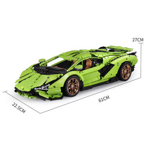 Flytec High Speed Super Vehicle Model & Building Block auto telecomandata con funzioni di programmazione APP educazione ad alta tecnologia - Product Image 2