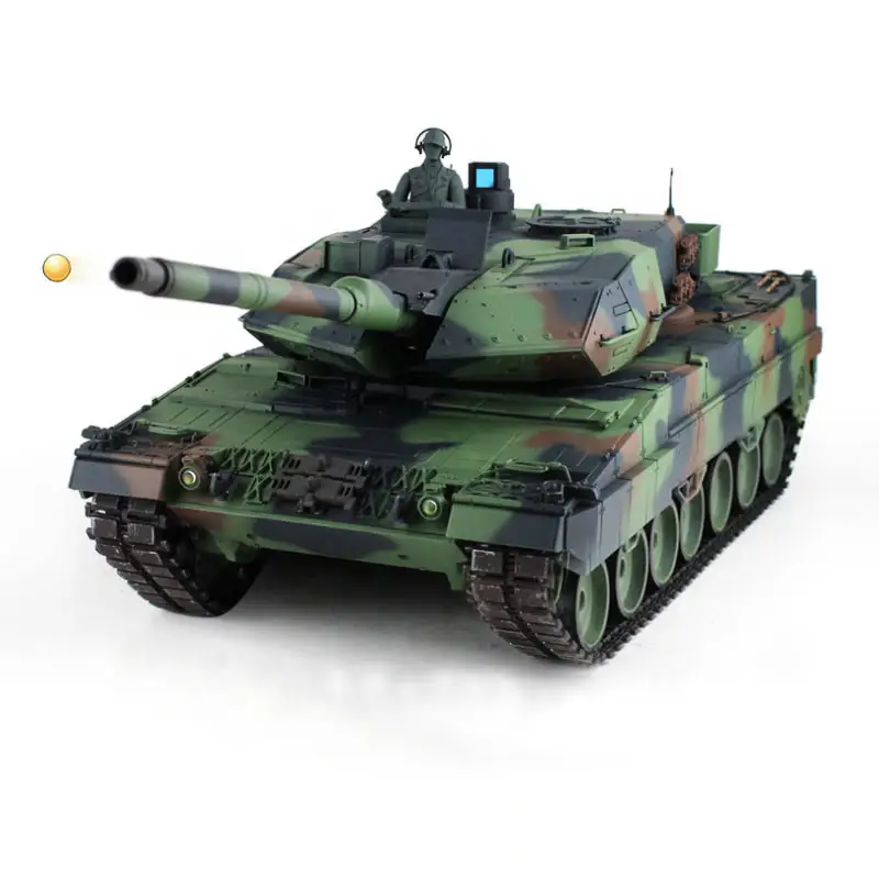 Bataille à grande échelle modèle heng long léopard rc 1 16 char militaire en métal 3889-1