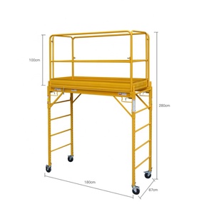 Andamio móvil de 6 pies Banco DE TRABAJO multiusos Yeso Estilo panadero Andamio Plataforma Rodante H Marco Andamio - Product Image 2