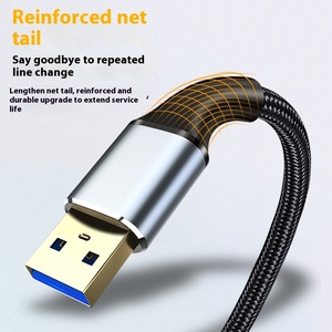 Toptan USB3.0 yüksek hızlı veri kablosu uzatma erkek U Disk fare klavye cep telefonu USB şarj için - Product Image 3