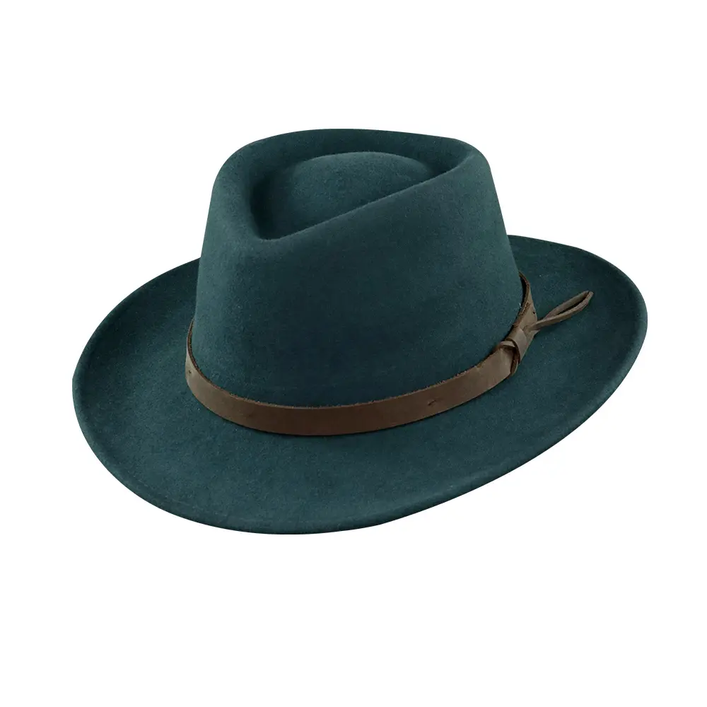 K Lihua Groothandel 100% Australië Wol Fedora Hoed Medium Rand Mens Wol Fedora Hoeden