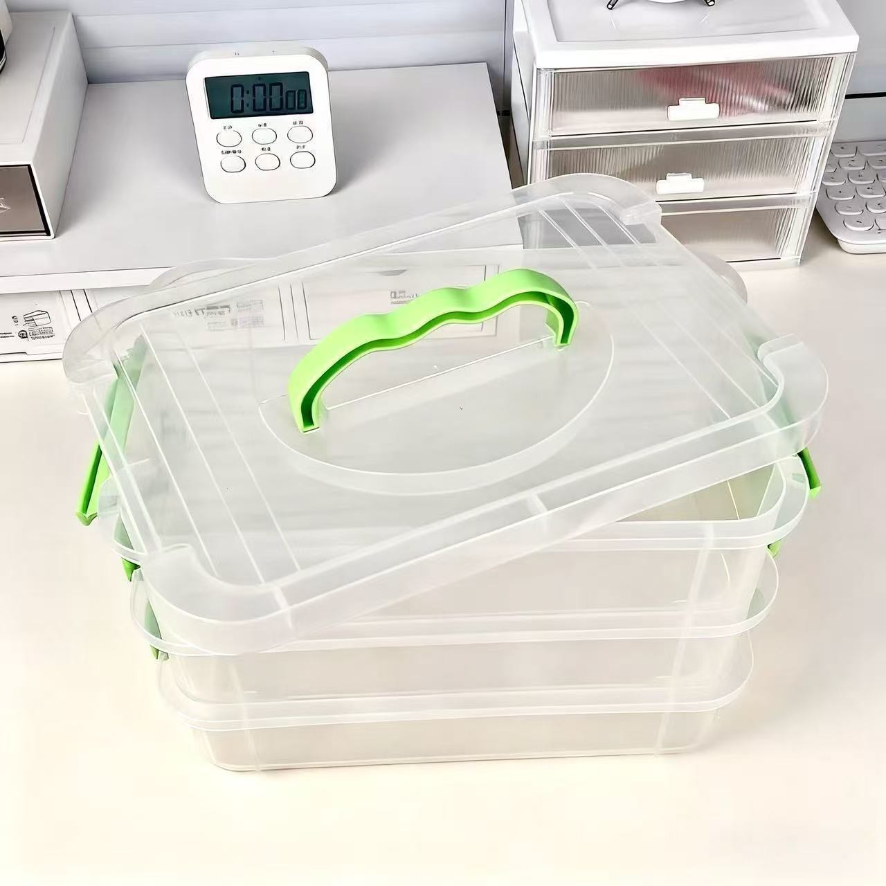 Thickened green 3-layer cover