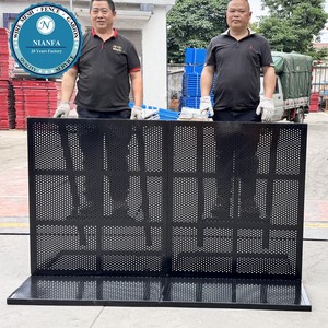 Stadyum güvenlik kalabalık kontrolü için birbirine sistemi ile ağır görev Event olay eskrim 1.2m yükseklik isıl işlem görmüş ahşap - Product Image 1