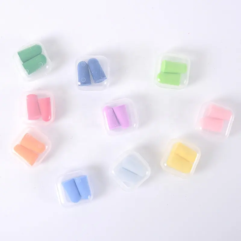 Best Selling Box-packed Slow Rebounded Ear Plug Soft And Comfortable Safety Earplugs Colorful Deep Sleep Earplugs