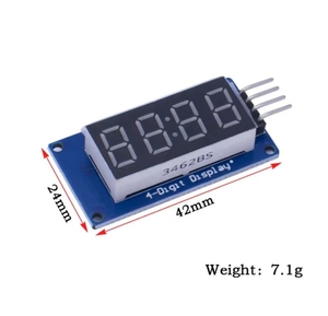 TM1637 LED-Anzeige modul für Arduinos 7 Segment 4 Bits 0,36 Zoll Uhr RED Anode Digital Tube Four Serial Driver Board Pack