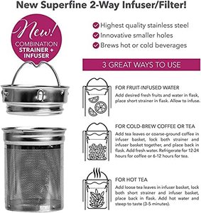 Đôi Tường Sinh Thái Thân Thiện Với Chất Lượng Tốt Nhất Tre Bìa Cách Điện Chai Nước Chân Không Bình Trà Infuser Cốc Cốc Cốc Thép Không Gỉ - Product Image 3