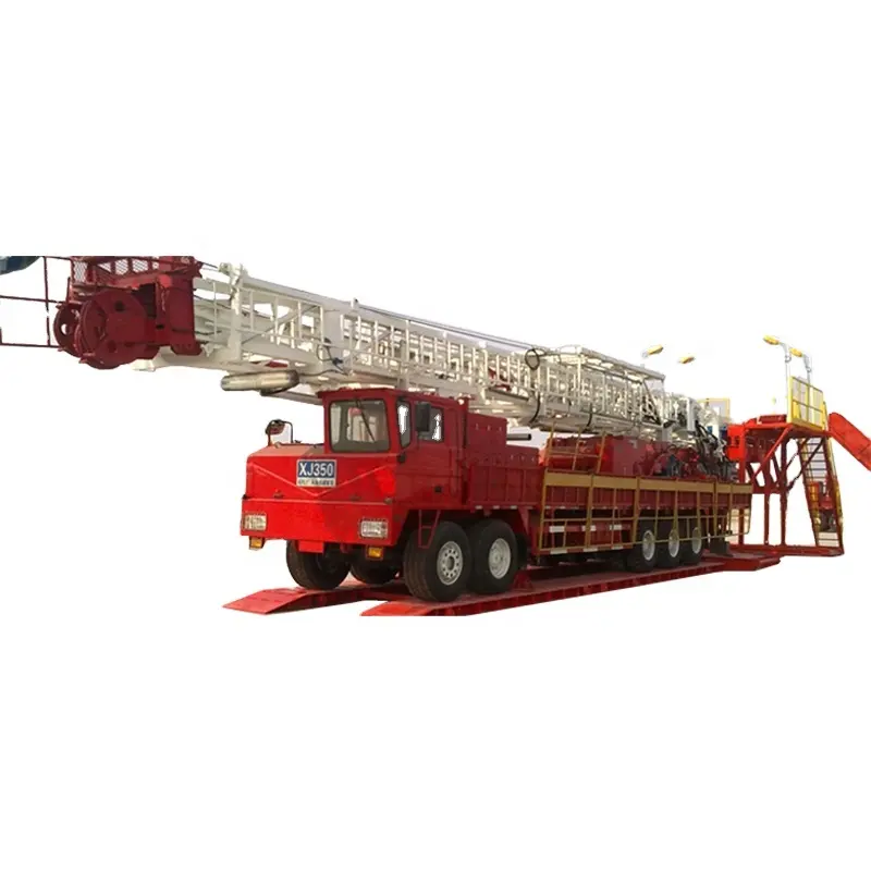 고품질 API 기준 40 톤 짐 트럭 거치된 의장 XJ250 workover 의장 800m 유전을 위한 1000m 드릴링 리그