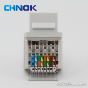 RJ45 UTP 5e类/6类/6a类/78p8c类90度网络以太网模块化梯形插孔DP-KJ-8023 - Product Image 5